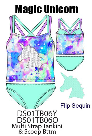 Girls' one piece swimsuit